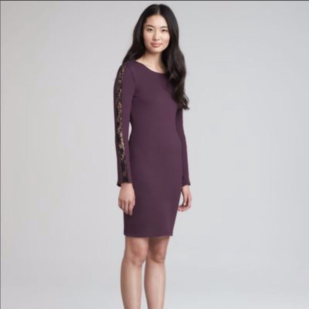 Alice + Olivia | Dionne Lace Long Sleeve Dress